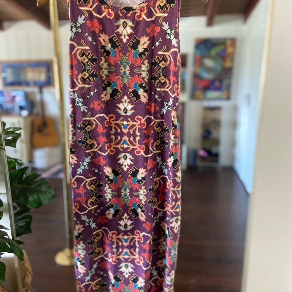 Xhilaration Colorful Patterned Midi Dress